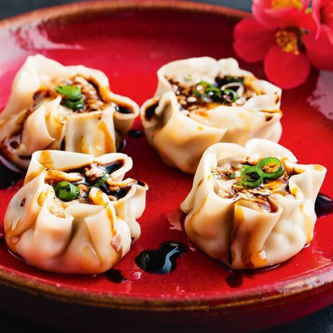 4 Siu Mais de Lagostinos Al Ajo Chino