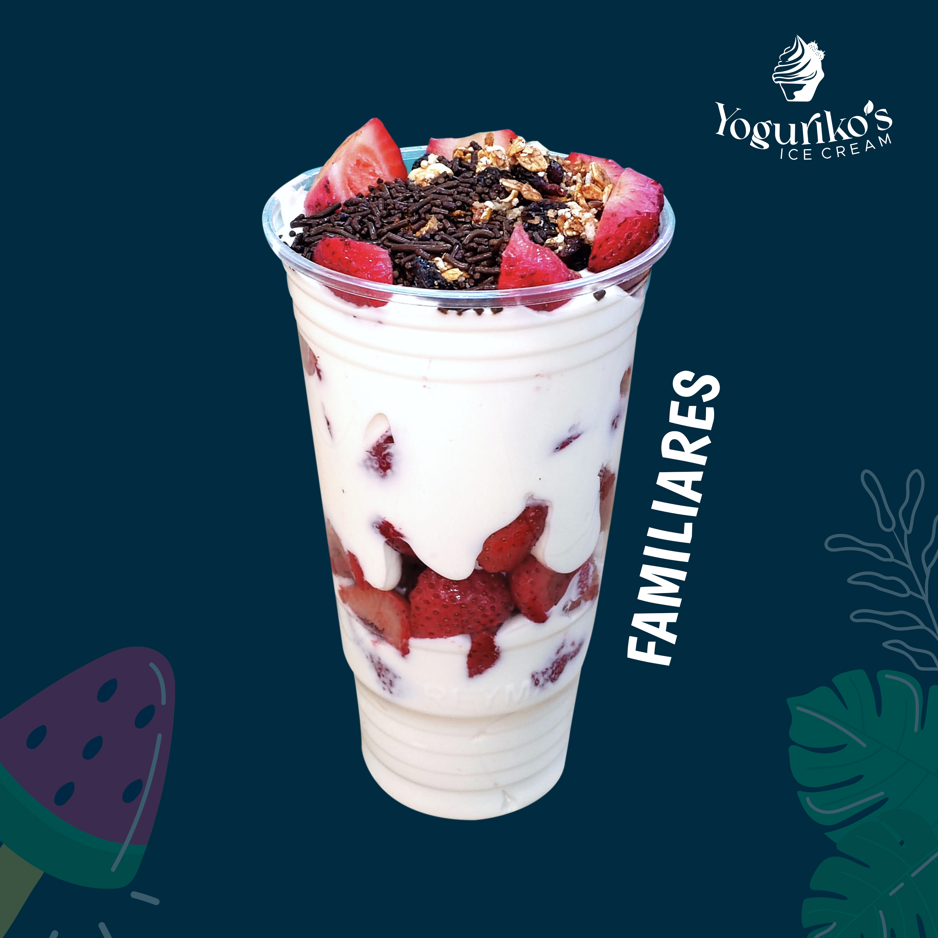 Fresas con Crema – Familiares (1000g)