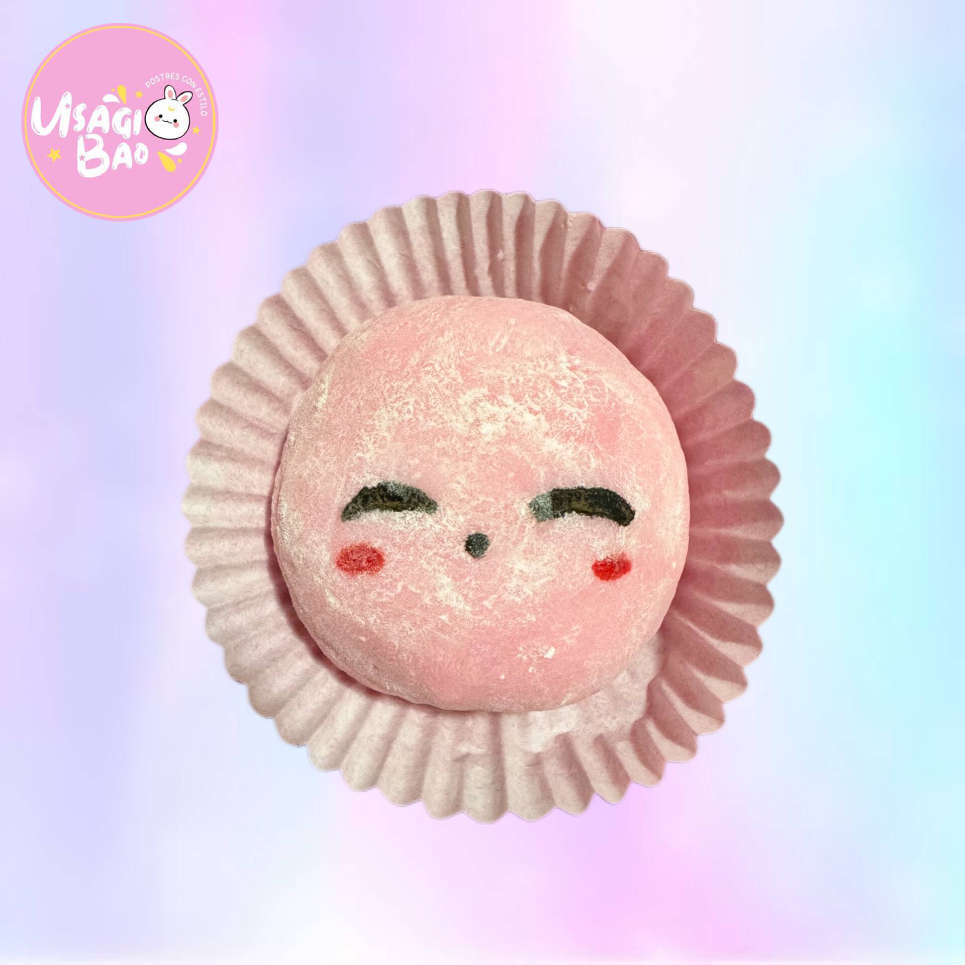 Mochi de Kirby 8 de Chantilly con Fresa