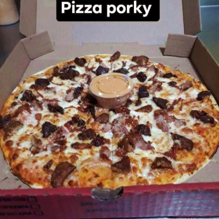 Pizza M Porky ( 8 Rebanadas )