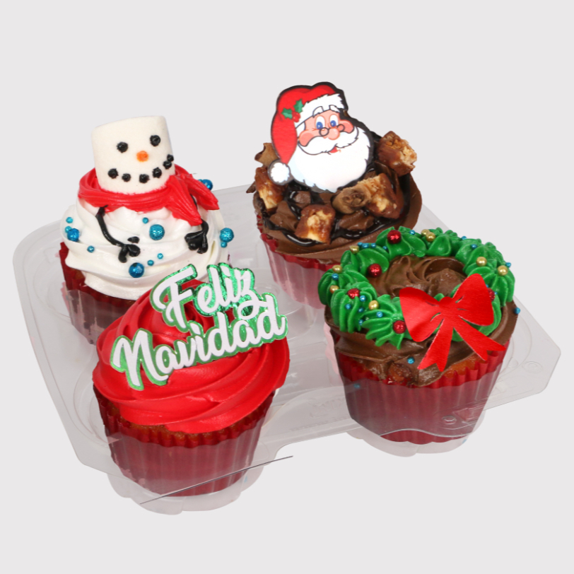 Caja 4 bollitos navideños