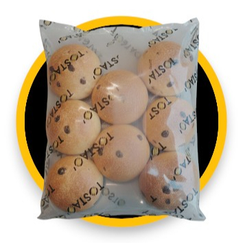 Pan Leche Uvas Pasas Tostao 8und