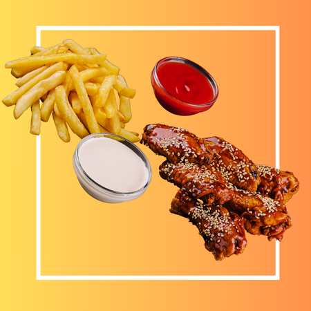 Ke Tiras Bbq 250 Gr + Papas Fritas 250 Gr