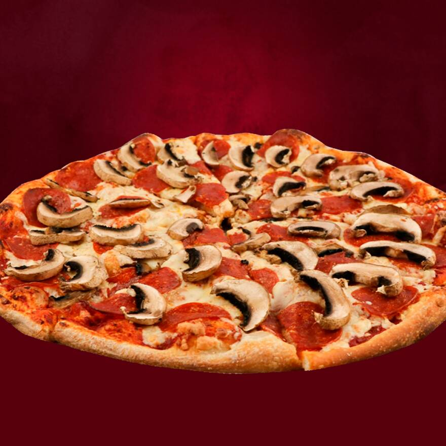 Pizza Gourmet Pepperoni & Champiñones Alto C