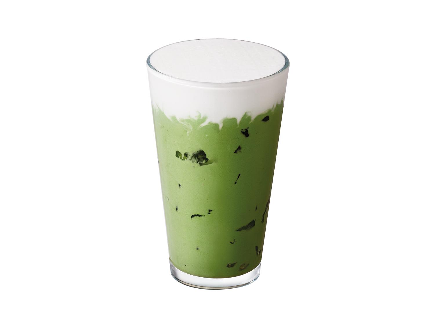 Matcha Latte Frío con Vainilla Cold Foam de Proteína