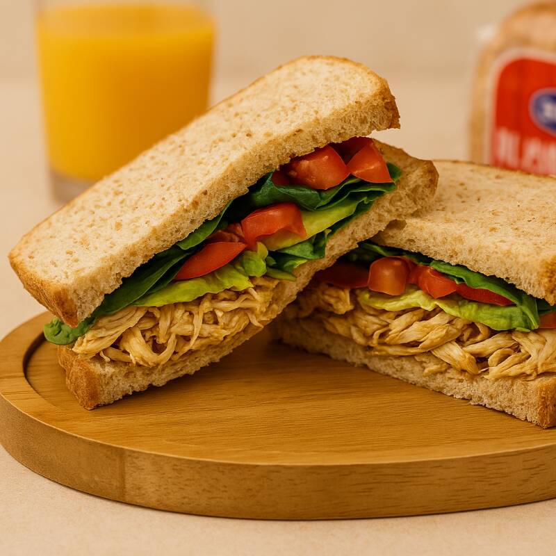 Sándwich de Pollo Deshebrado