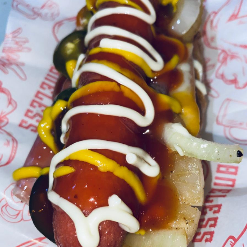 Hot Dog Hawaiano.