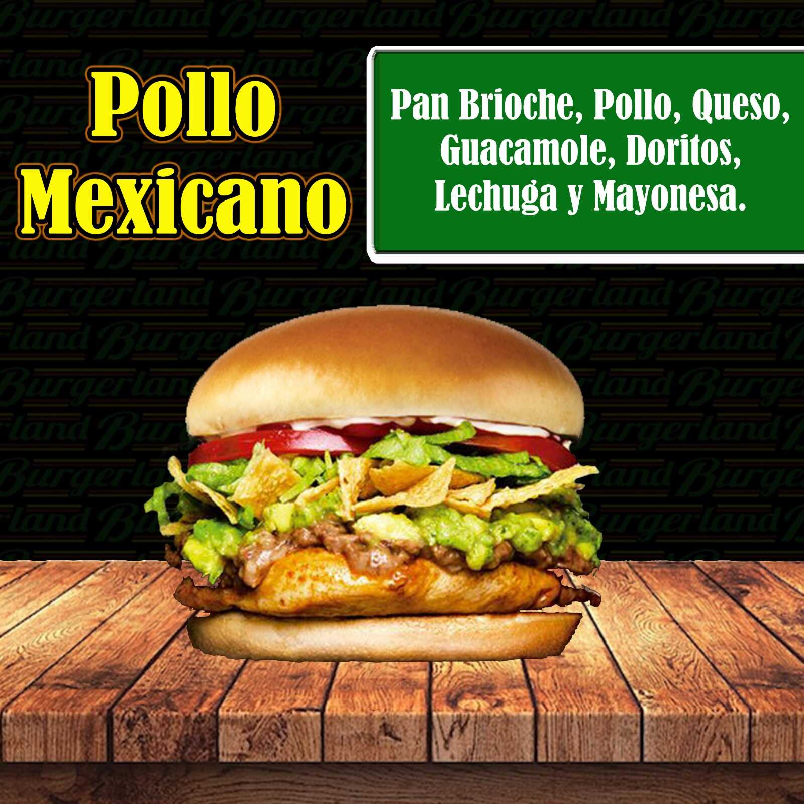 Hamburguesa Pollo Mexicano