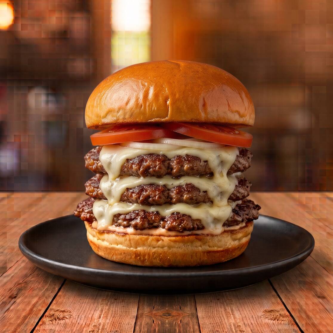 Hamburguesa Triple Carne + Gaseosa