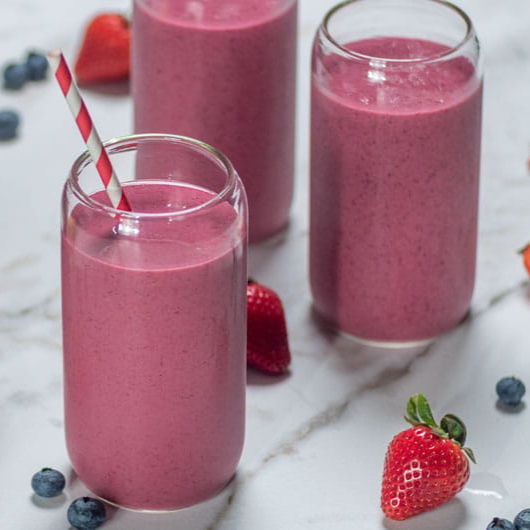 Licuado de Frutos Rojos