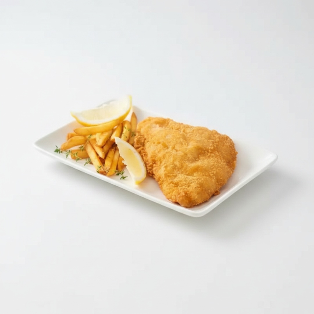 Marmita completa acompanha arroz, feijão, filé de frango á milanesa e batata frita.