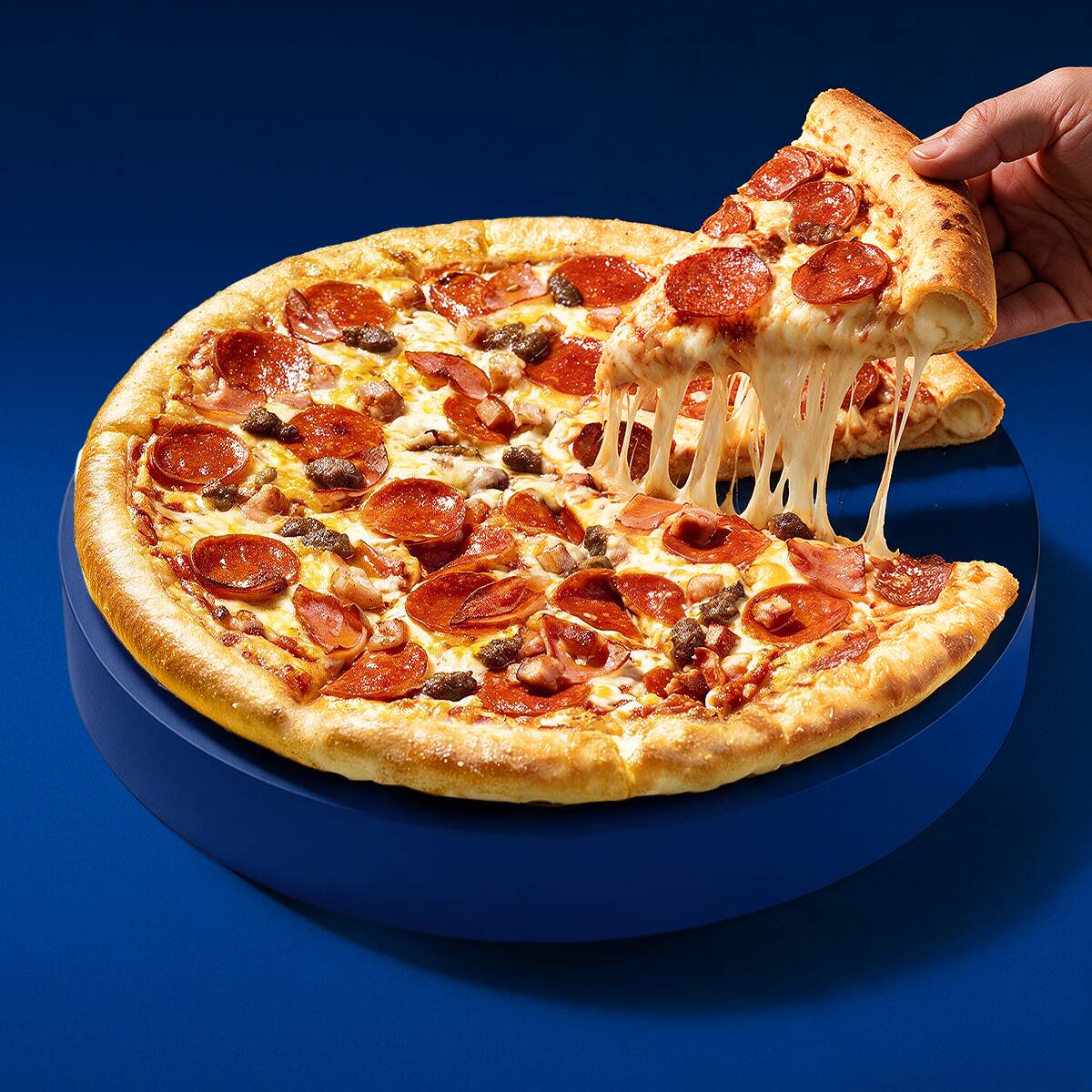 Pizza Superqueso Carnívora