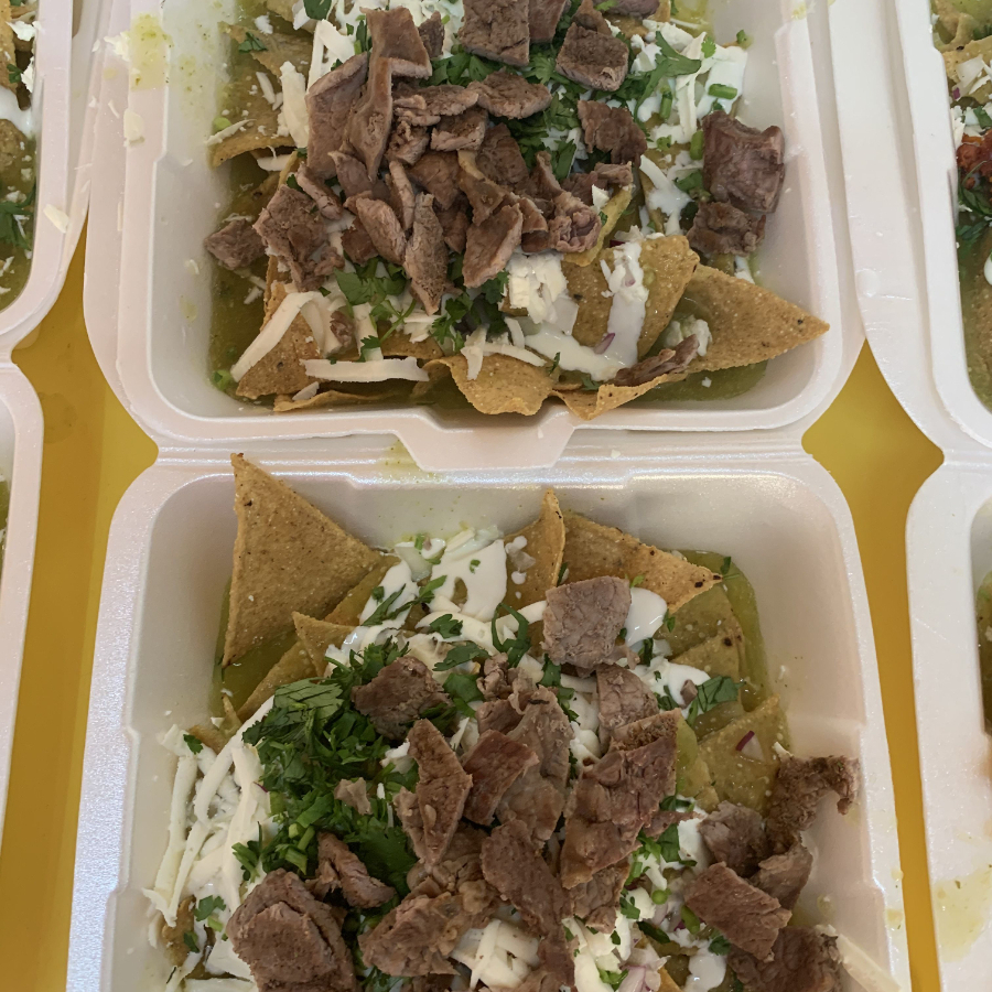 Chilaquiles Verdes De Bistec