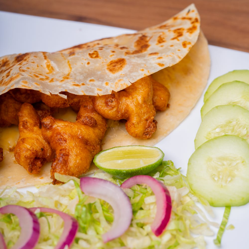 QUESADILLA DE CAMARON CAPEADO