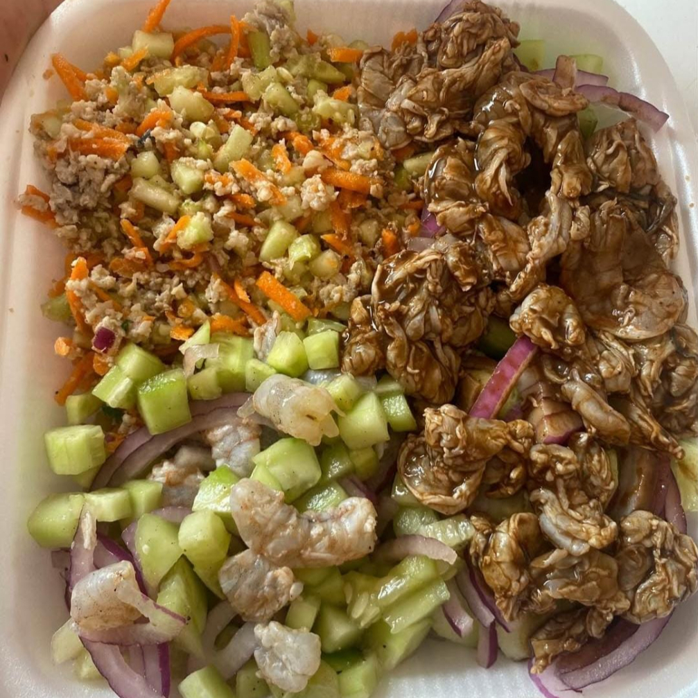 Orden combinada de aguachile y ceviche chica