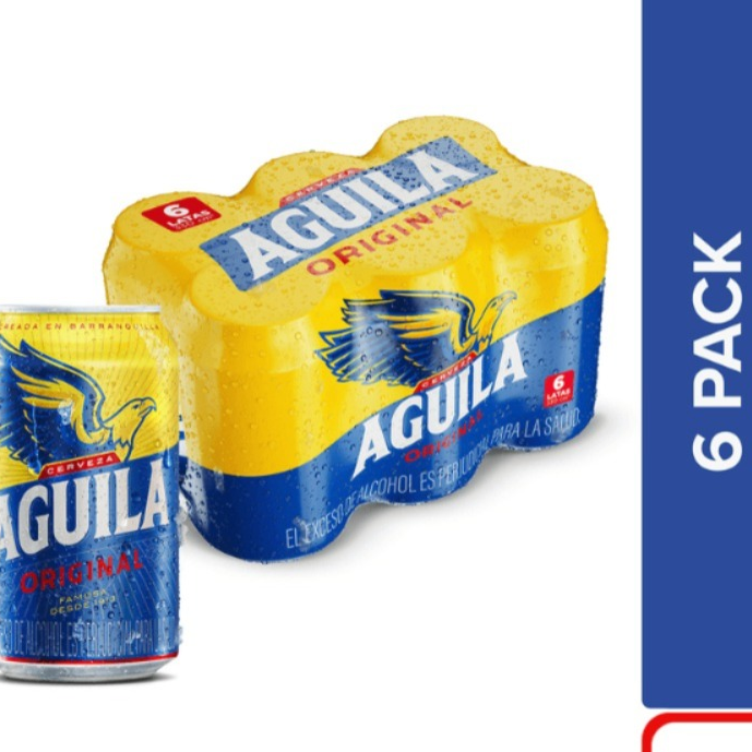 Aguila lata Sixpack