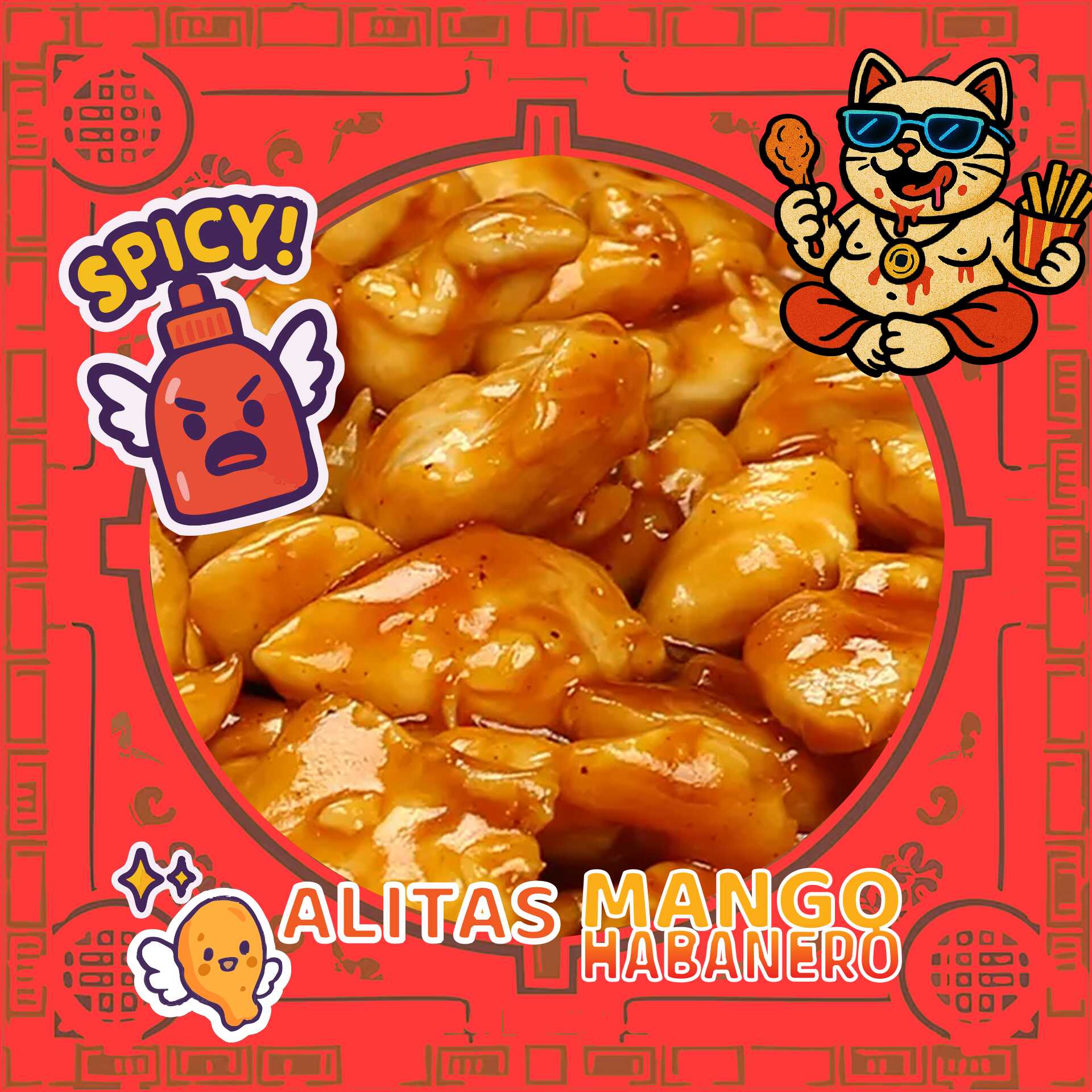Alitas Mango Habanero 7s