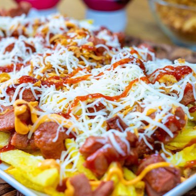 Salchipapas Perla Negra con Filete de Pollo