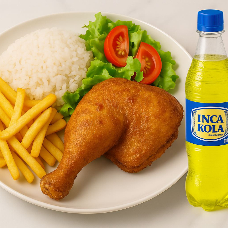 Pollo Frito con Papas Fritas + Gaseosa