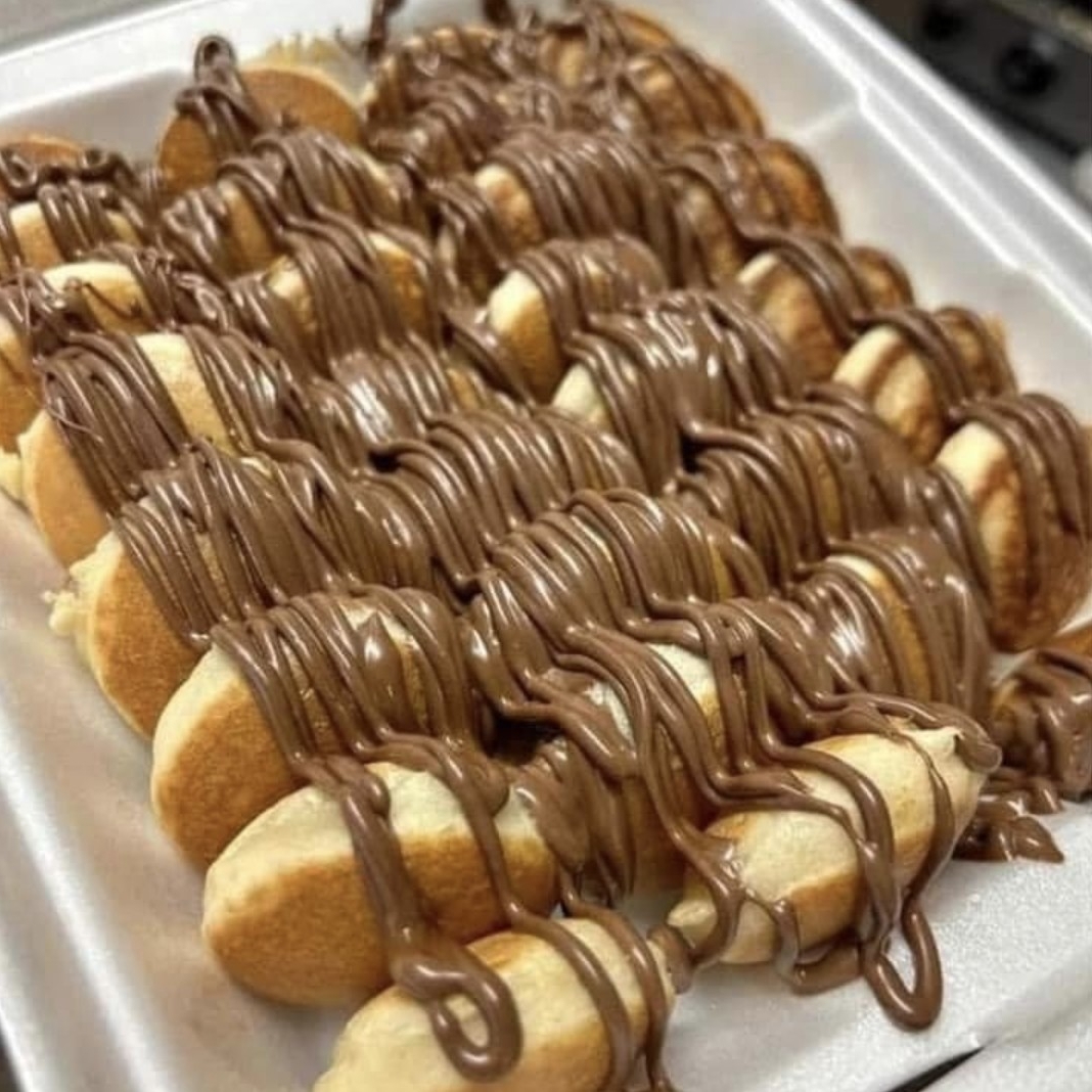 Mini Hotcakes con Nutella 24 pzas