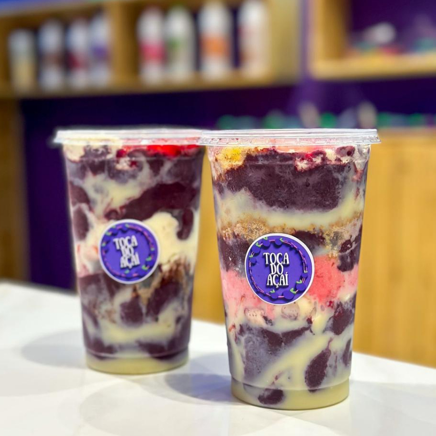 2 Açai 770ml. 6 acompanhamento gratis + opcionais