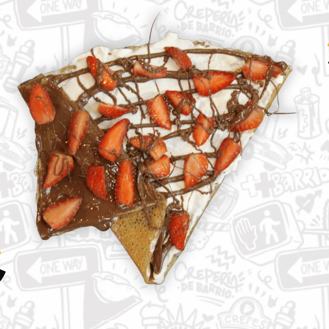 Crepa de Nutella con Philadelphia y Fresa Natural