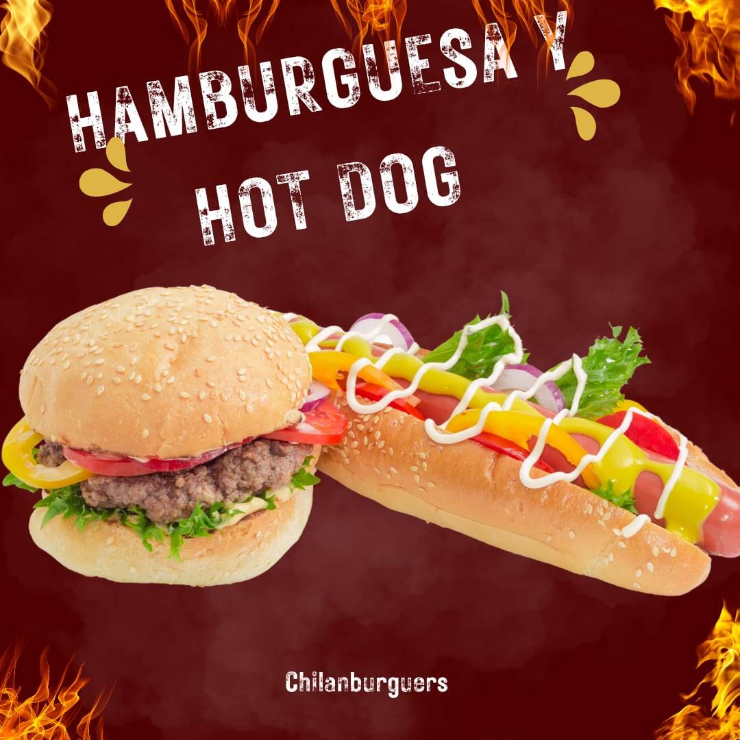 Hamburguesa con Queso + 1 Hot Dog Clasico