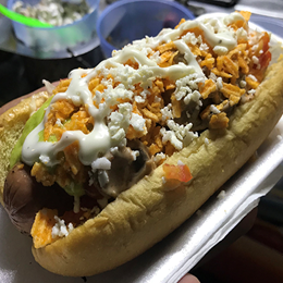Hot Dog de Res con Tocino