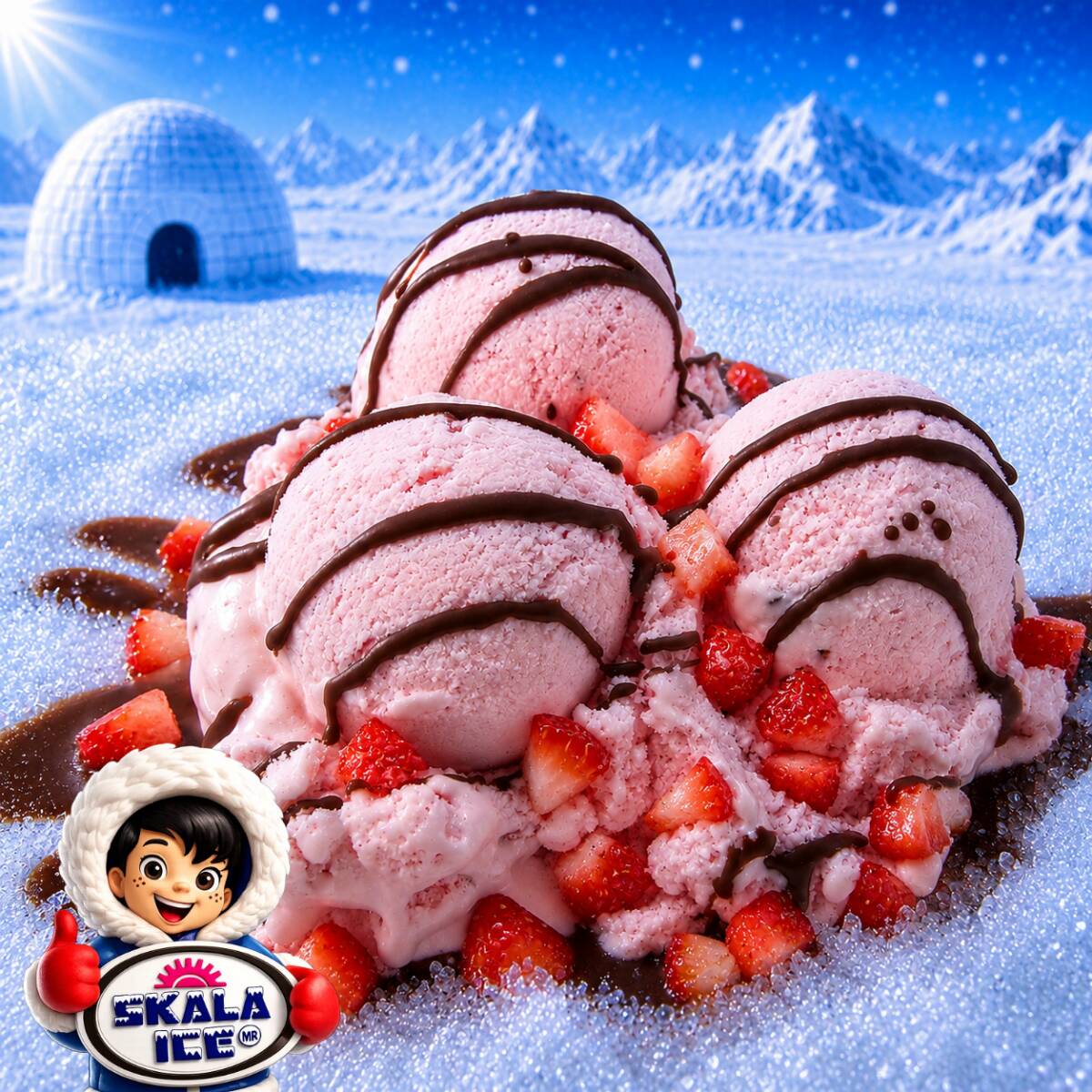 Helado de Fresa 1/2 Litro