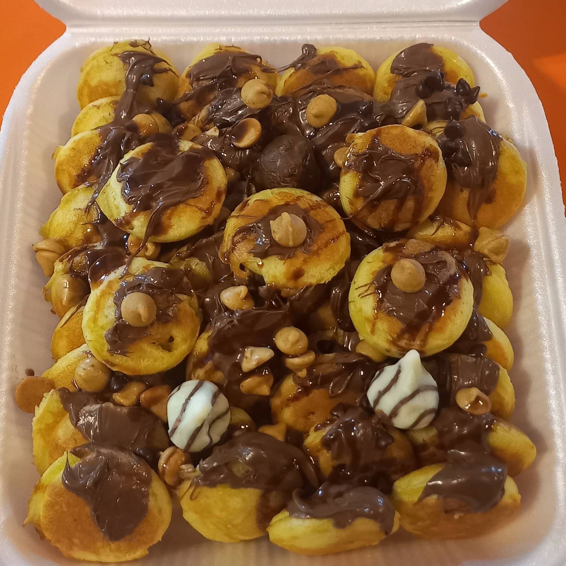 40 Mini Hot Cakes con NUTELLA