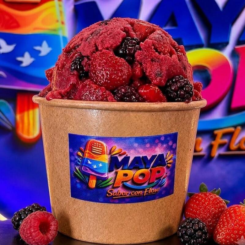 HELADO DE FRUTOS ROJOS