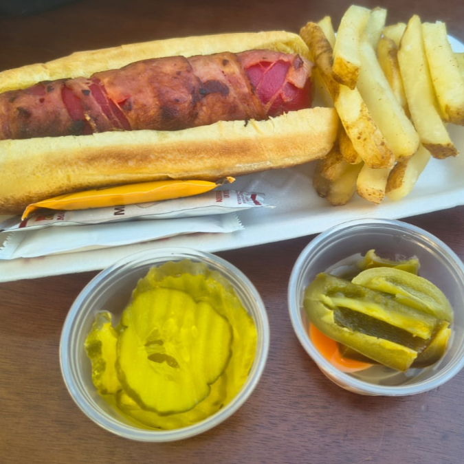 Hot Dog para Asar con Tocino