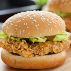 Hamburguesa de Pollo Sin Papas