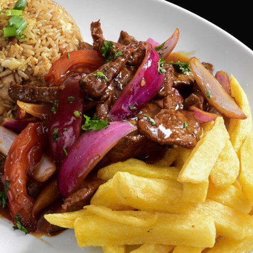 Lomo Saltado Chaufa + Chicha