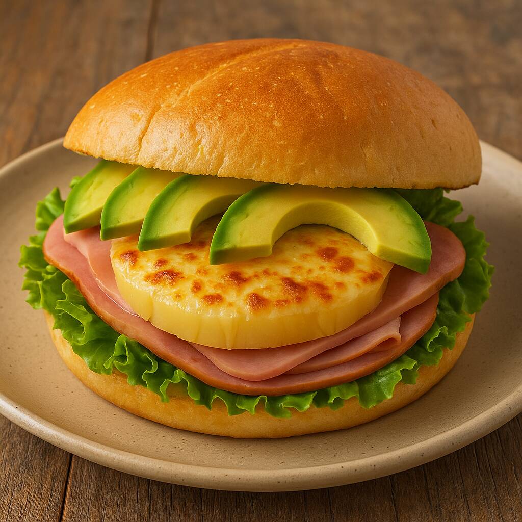 TORTA ESPECIAL HAWAIIANA,CON PAPAS Y SODA.