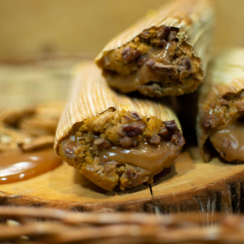 Tamal de Cajeta Con Nuez