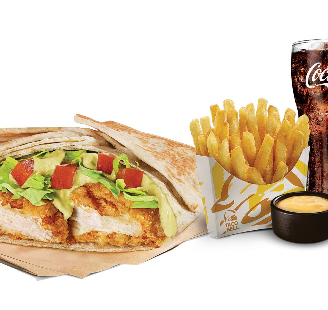 Combo Crispy Chicken Wrap Salsa Poblano
