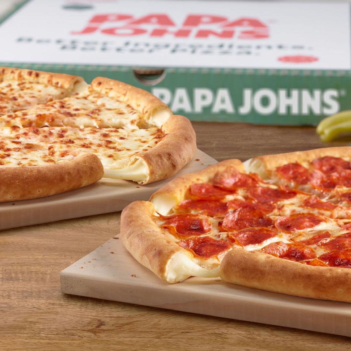 2 Pizzas Medianas Borde Relleno