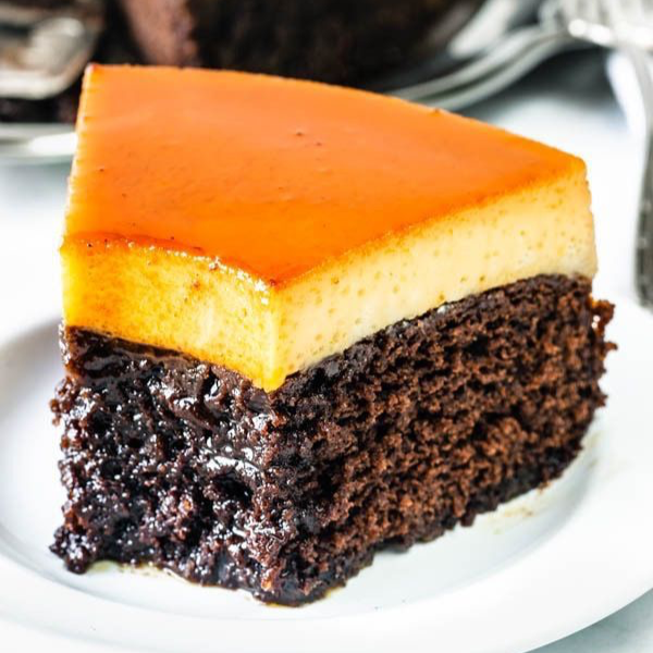Rebanada de pastel imposible