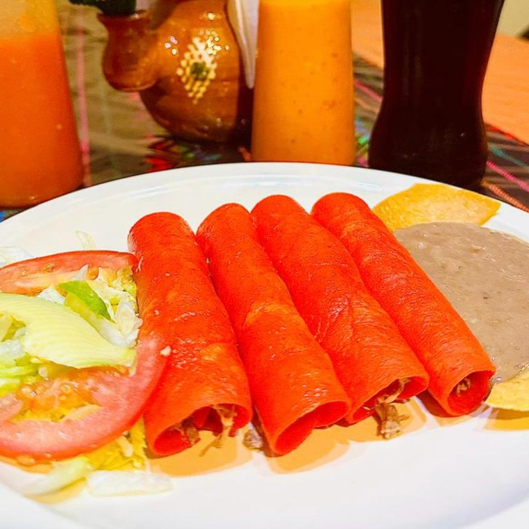 TAQUITOS ROJOS DE PECHUGA