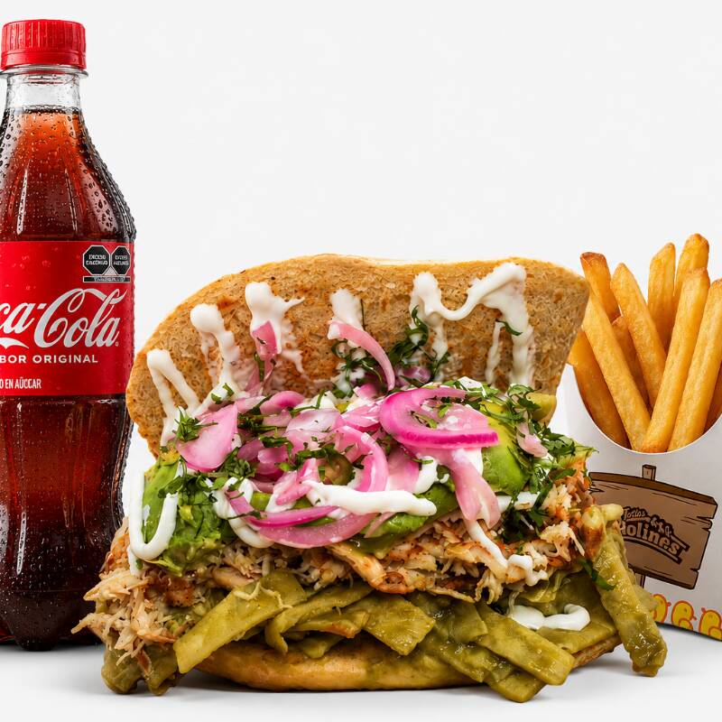 Torta de Chilaquiles Verdes