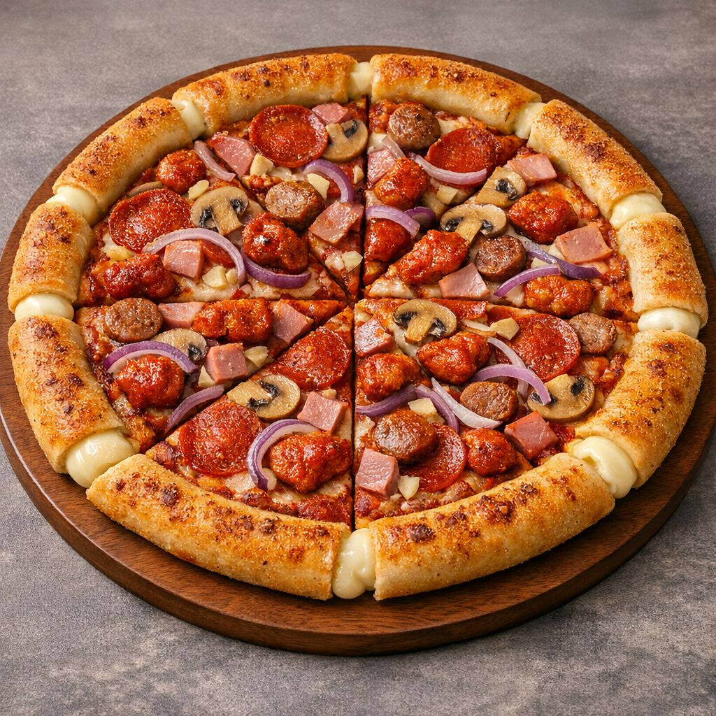 Pizza Grande Orilla Rellena Queso Especialidades