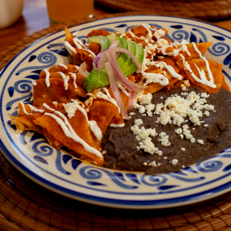 Chilaquiles Rojos (picante)