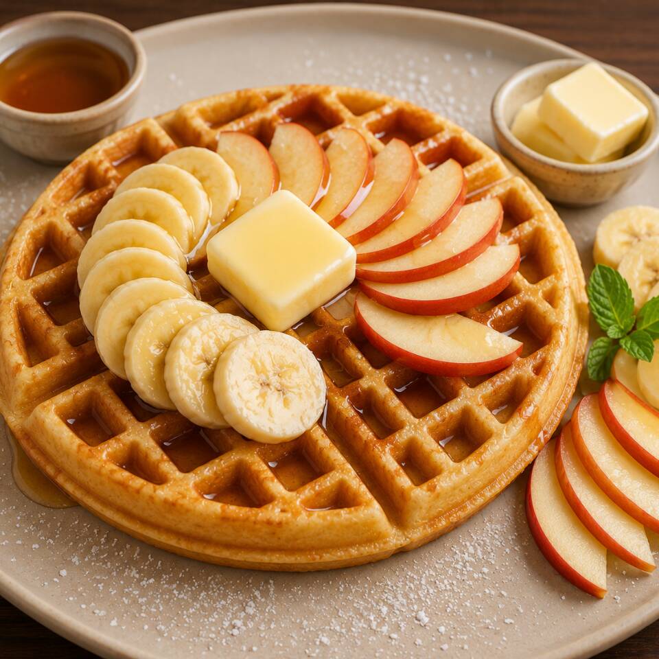 Waffle con Fruta