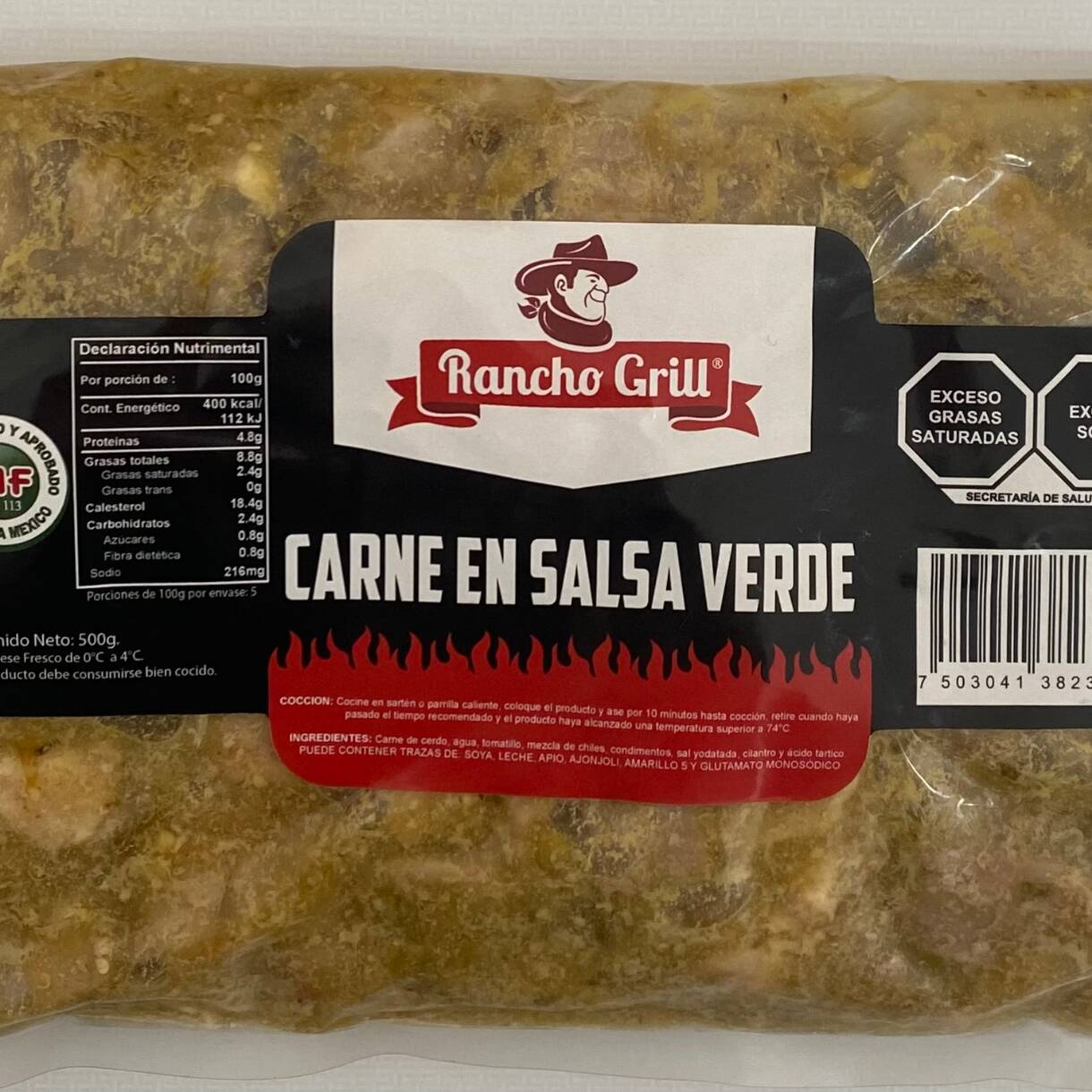 Carne en salsa verde .500gr