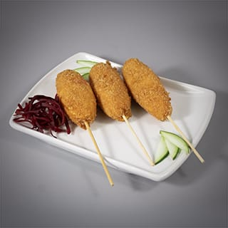 Kushiagues de Platano con Philadelphia.