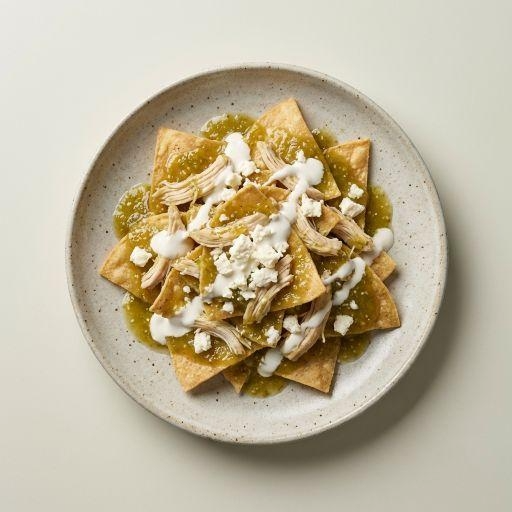 Chilaquiles con Pollo, Bistec o Longaniza