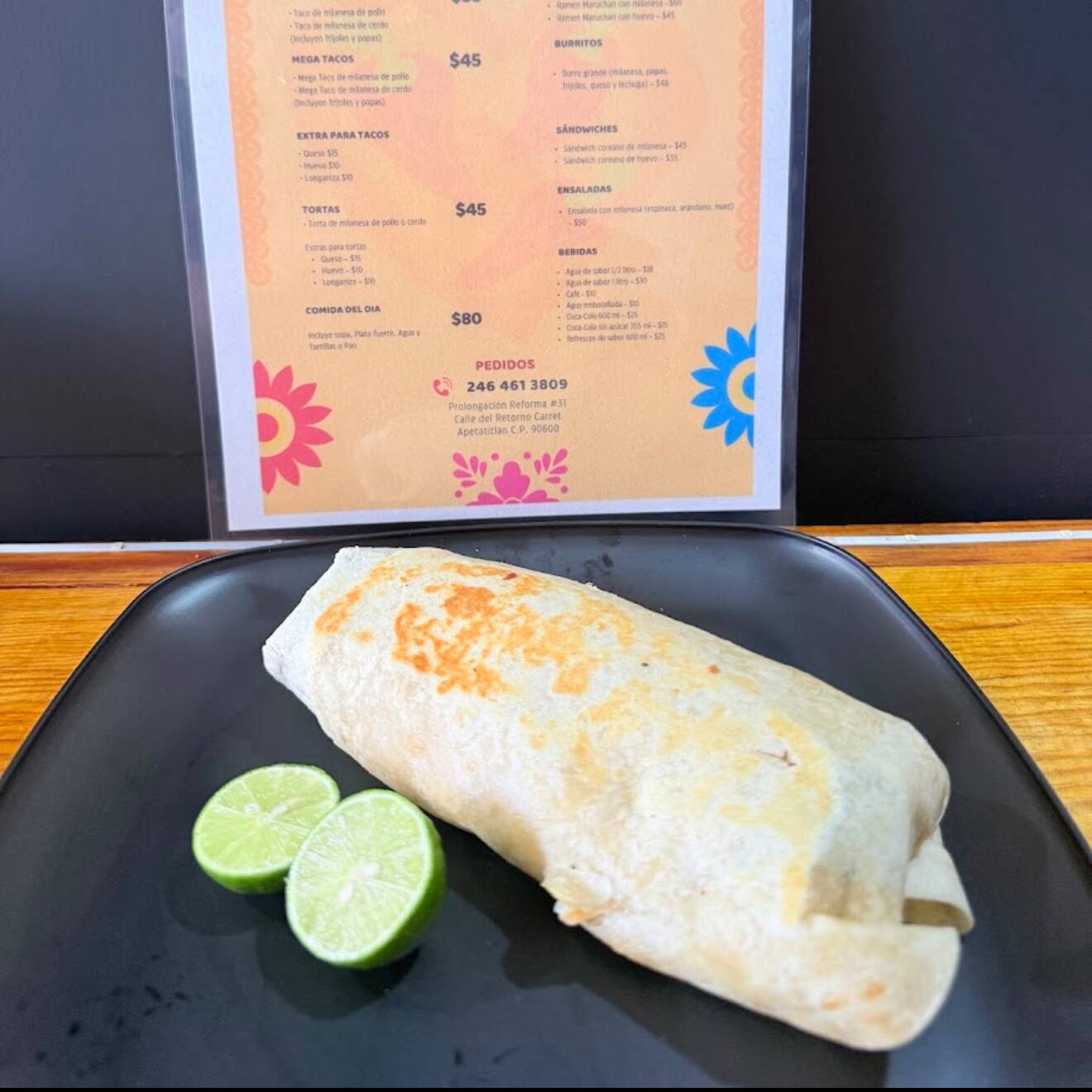 Burrito de Milanesa de Cerdo