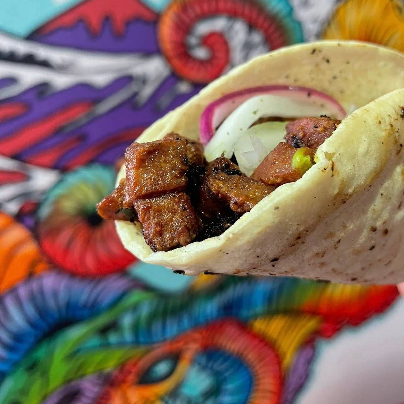 Carnitas de Atún en Taco