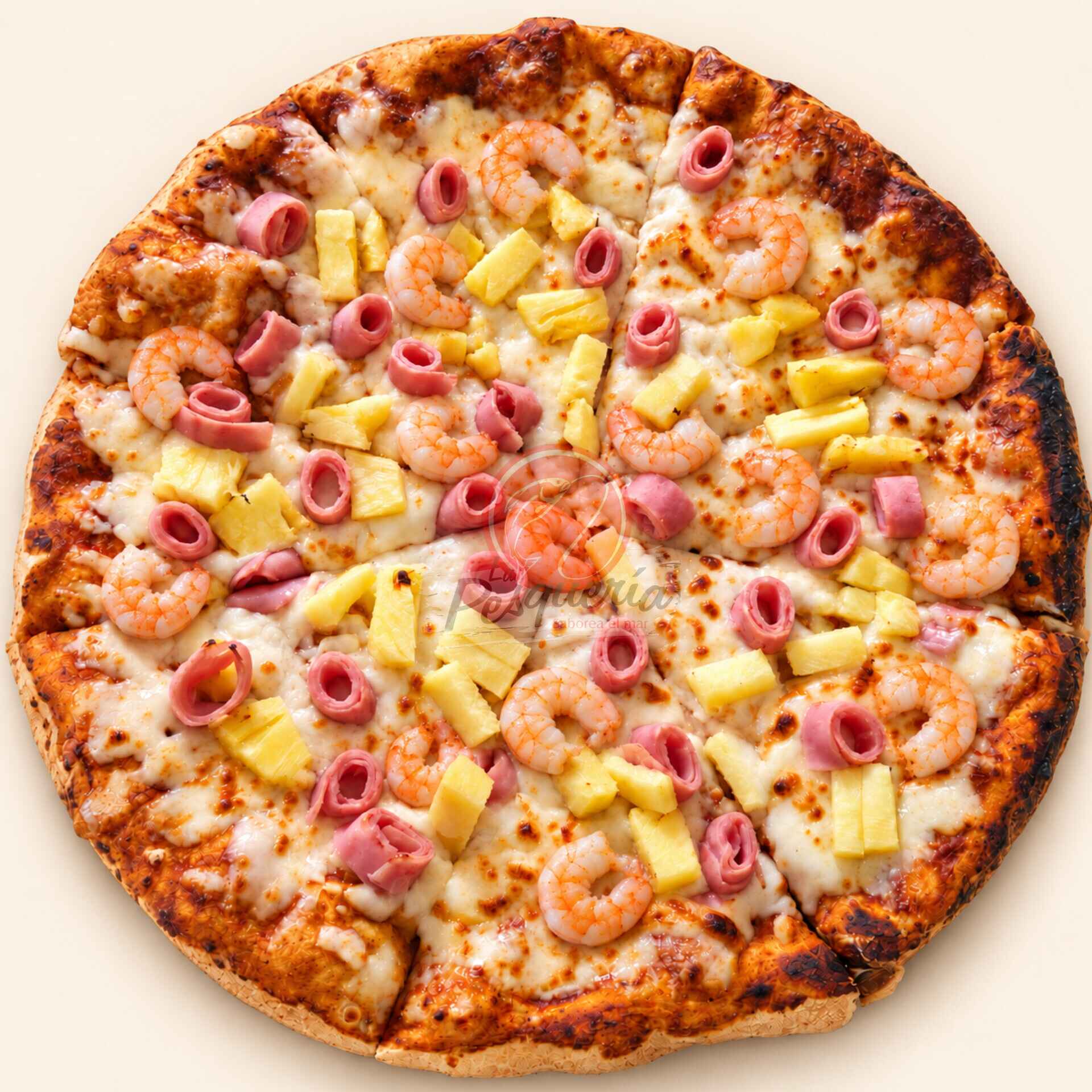 Pizza de Camarón la Bob Esponja